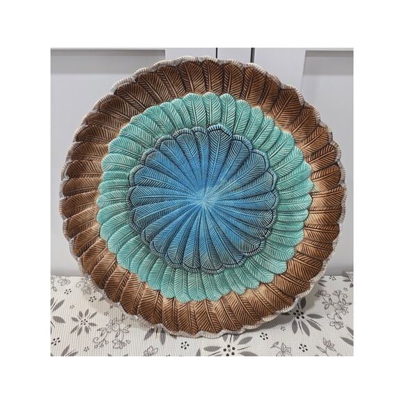 NWT John Derian Target Feathers Round Serving Platter – 13" Stoneware (lighter) - Picture 1 of 9